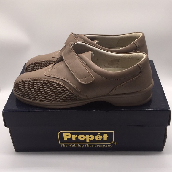 Propet Prudence Taupe W2065 Woman’s Walking Comfort Shoes Size 9.5 Wide Width - Picture 4 of 13